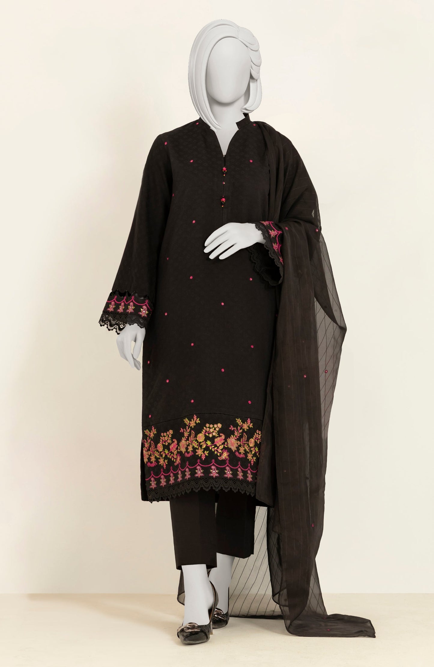 EMBROIDERED 3PC STITCHED