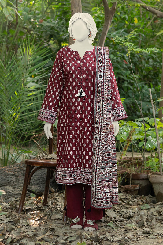 Lawn Stitched 3pc Suite