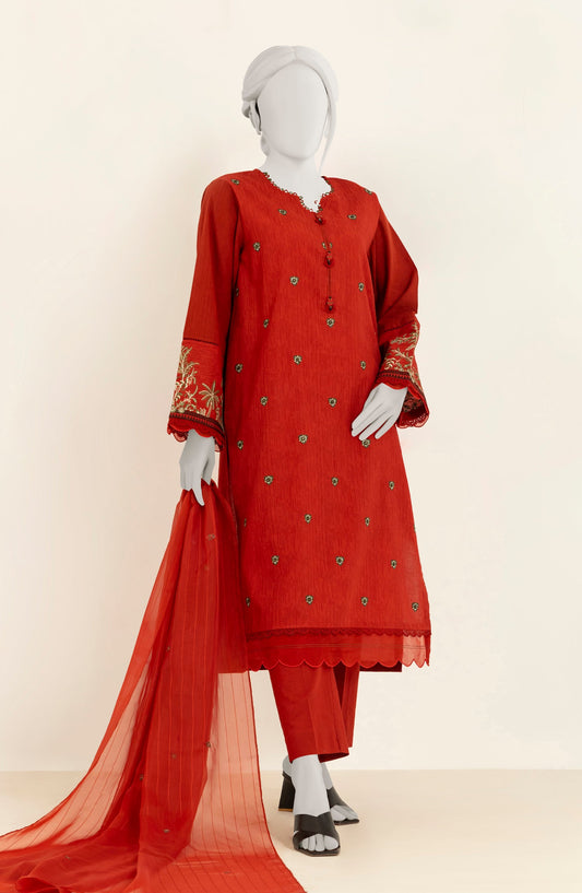 EMBROIDERED 3PC STITCHED