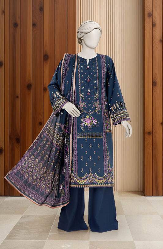 Lawn Embroidery 3pc Stitched