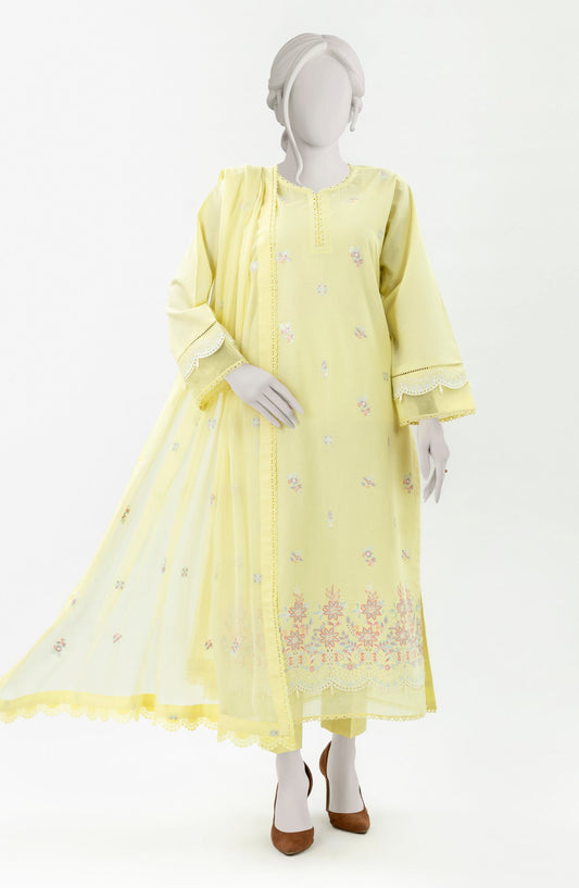 EMBROIDERED 3PC STITCHED