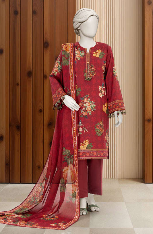 Lawn Embroidery 3pc Stitched
